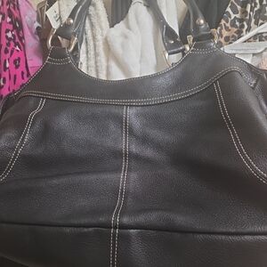 Nordstrom Black Leather Hobo Bag